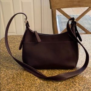 Purple Coach shoulder bag
